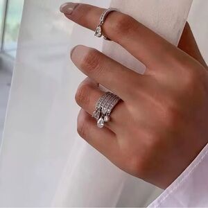 ⚜️❤️‍🔥 Elegant S925 Silver Ring With Cubic Zirconia 💎